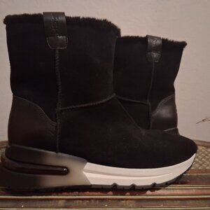 NEW, ASH BLACK SUEDE BOOTS, 40M